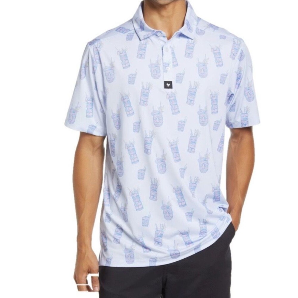 Bad Birdie Let's Get Tiki Polo